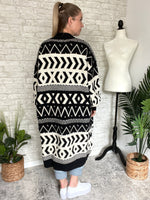 Jameson Black + White Cardigan Jacket