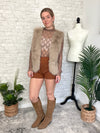 Rochelle Fuzzy Vest Taupe
