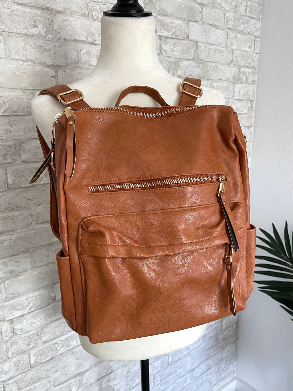 Brielle Convertible Backpack Review in Camel