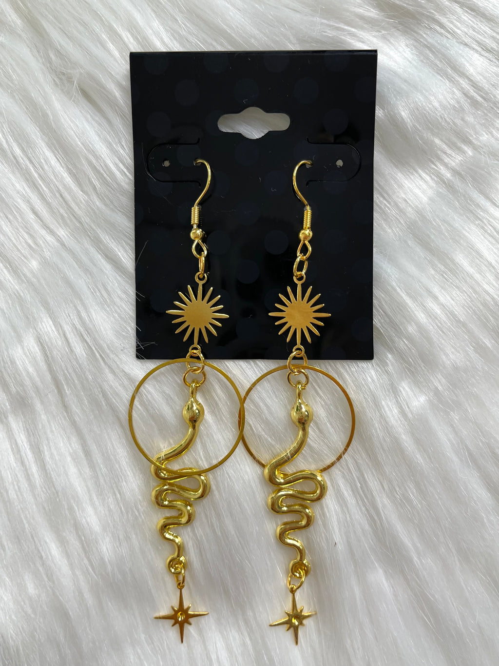 Reptilia Star Earring Gold