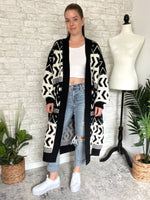 Jameson Black + White Cardigan Jacket