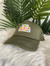 You Are Enough Trucker Hat - Olive Green