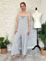 Holly Striped Overall Jumpsuit