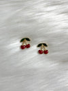 Cherry Acrylic Stud Earrings