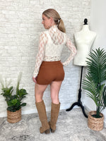 Ophelia Lace Fitted Top Cream