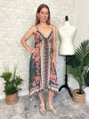 Penny Teal Hanky Dress