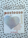 Silver Glitter Heart Pasties