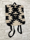 Black & Cream Aztec Backpack