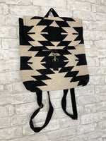 Black & Cream Aztec Backpack