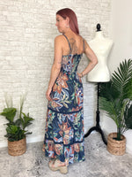 Mason Twist Maxi Midnight Blue Jungle Print