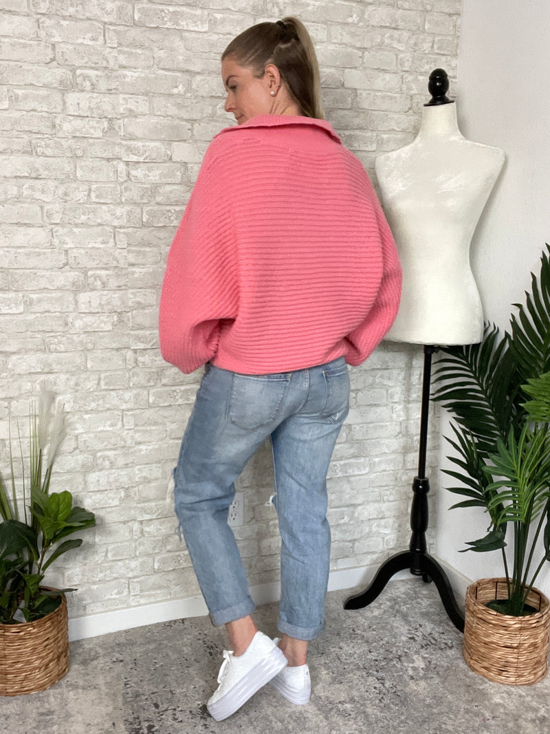 Langley Coral Sweater
