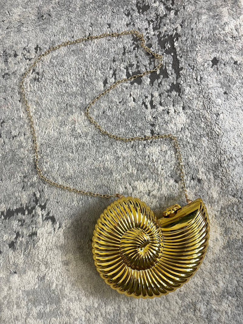 By The Sea Hard Shell Bag Gold
