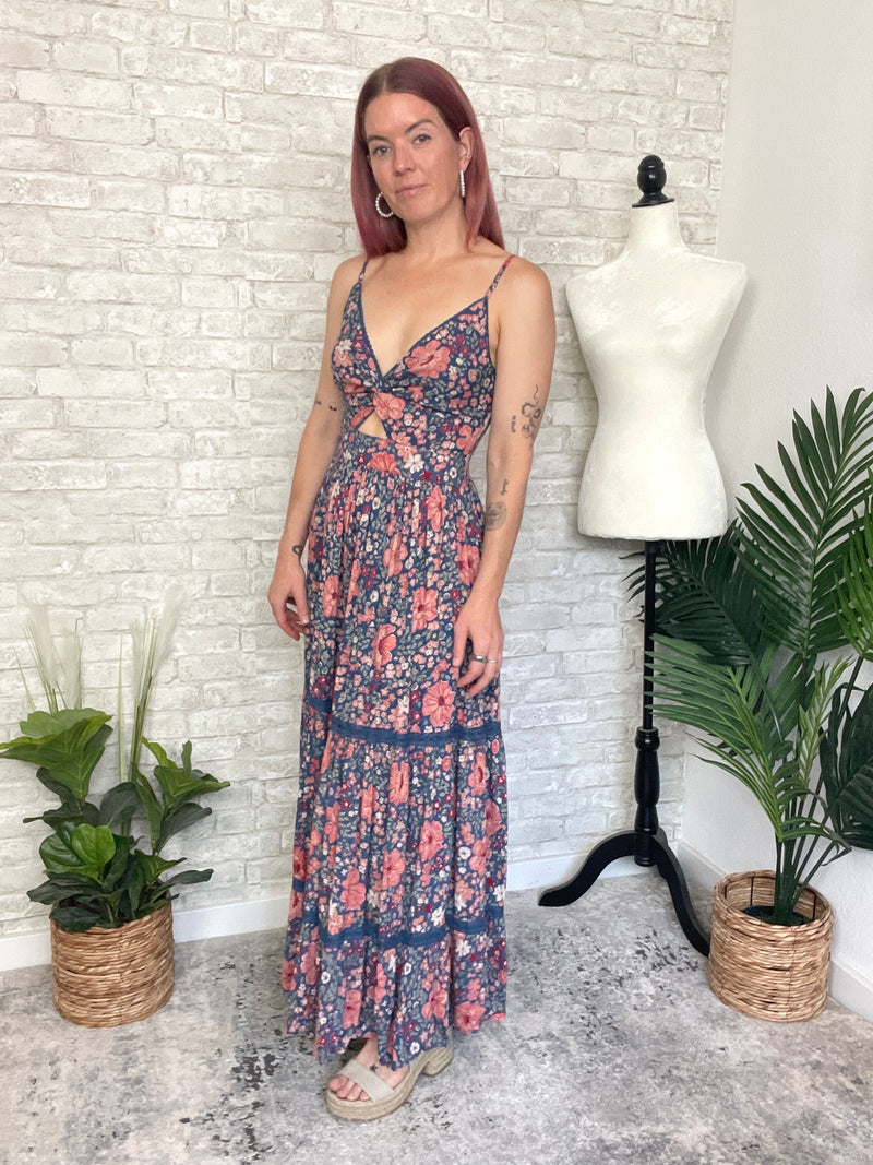 Mason Twist Maxi Blue/Ginger Floral Combo