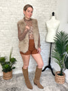 Rochelle Fuzzy Vest Taupe