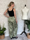 Bamboo Jungle Pants Green Satin