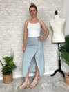 Rhonda Denim Stripe Skirt