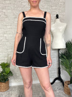Cayla Black+White Romper