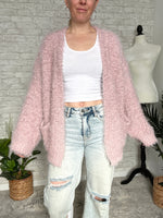 Tinsel+Fluff Heavy-Weight Cardigan Vintage Pink