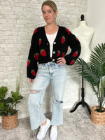 Summer Berry Cardigan Black