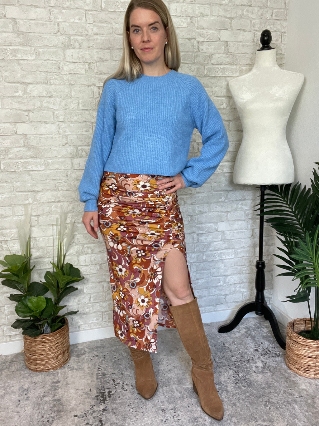 Serena Sky Blue Sweater