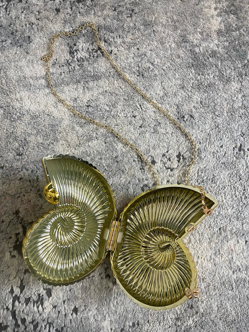 By The Sea Hard Shell Bag Gold