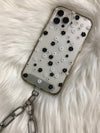 Cell Phone Wristlet Chain Strap Pastel Gold
