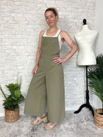 Grace Green Cropped Overall