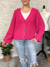 Cherry Blossom Cardigan Fuchsia