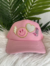 Western Sparkle Vibes Trucker Hat - Pink