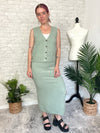 Christine Sage Sweater Set - Skirt