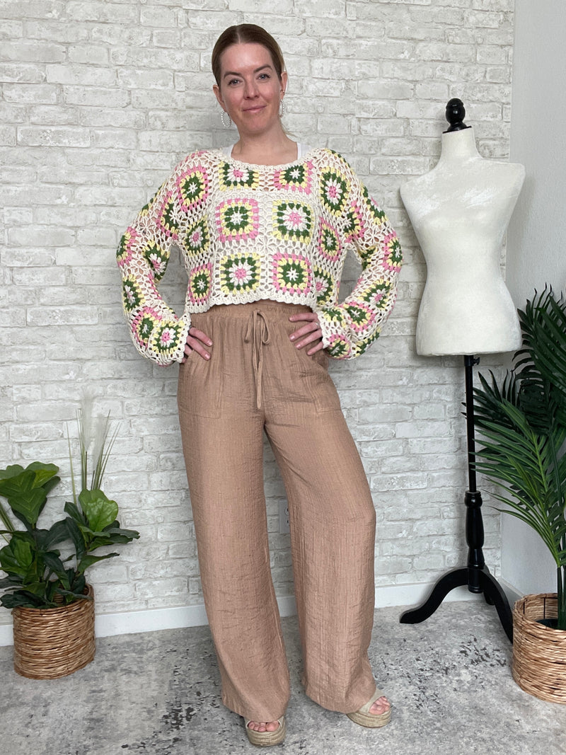 Luna Crochet Top Cream