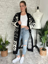 Jameson Black + White Cardigan Jacket