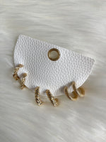 Fern Mini-Hoop Earring Collection Gold