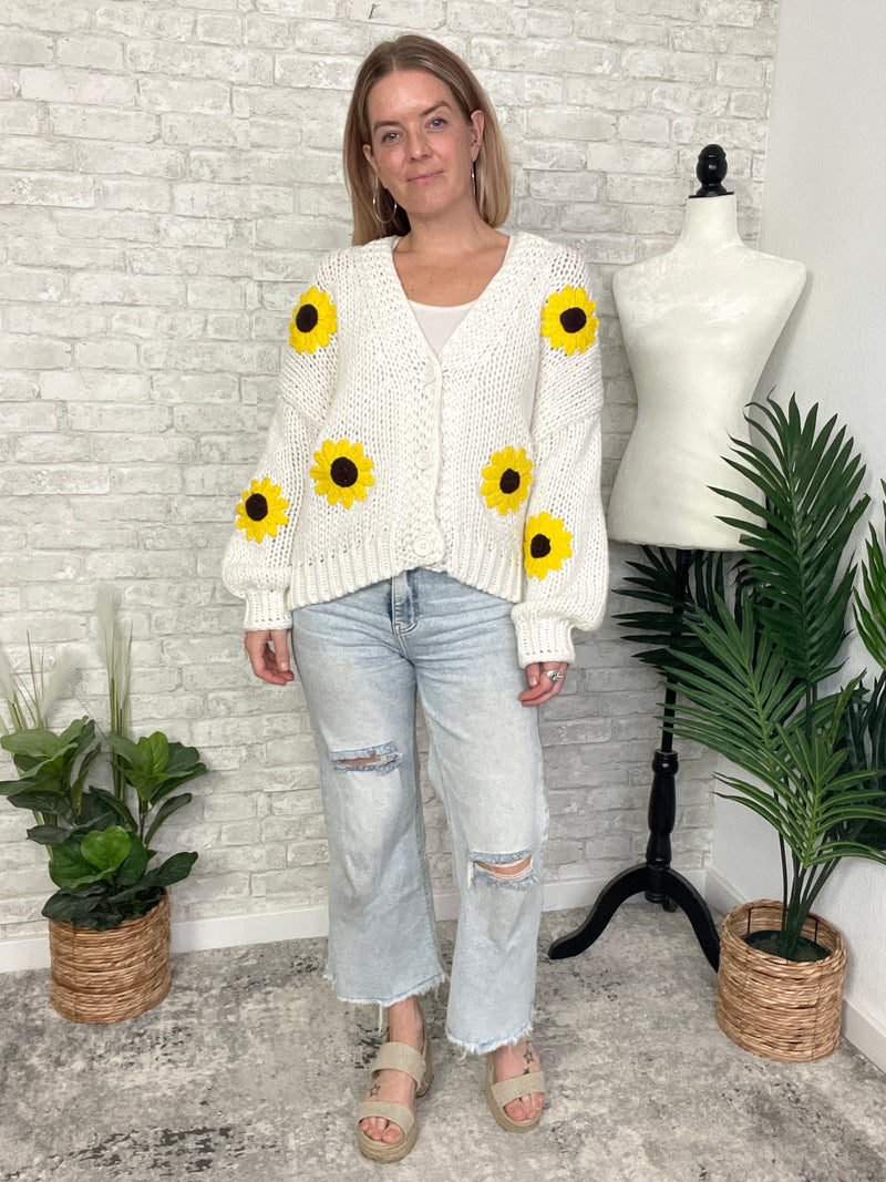 Sunflowers + Sunshine Cardigan