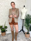 Rochelle Fuzzy Vest Taupe