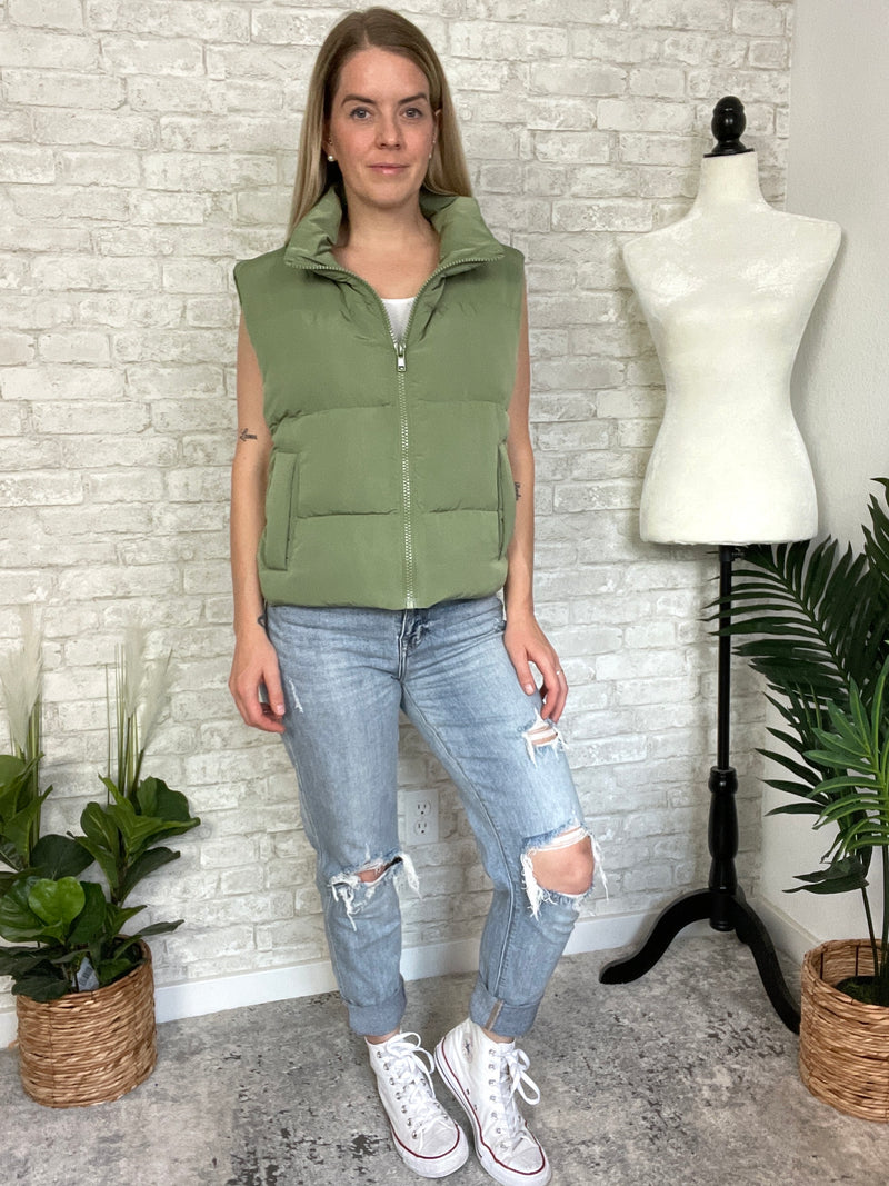 Meadowlark Vest Sage Green