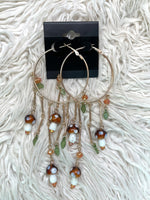Dangling Mushroom Hoops