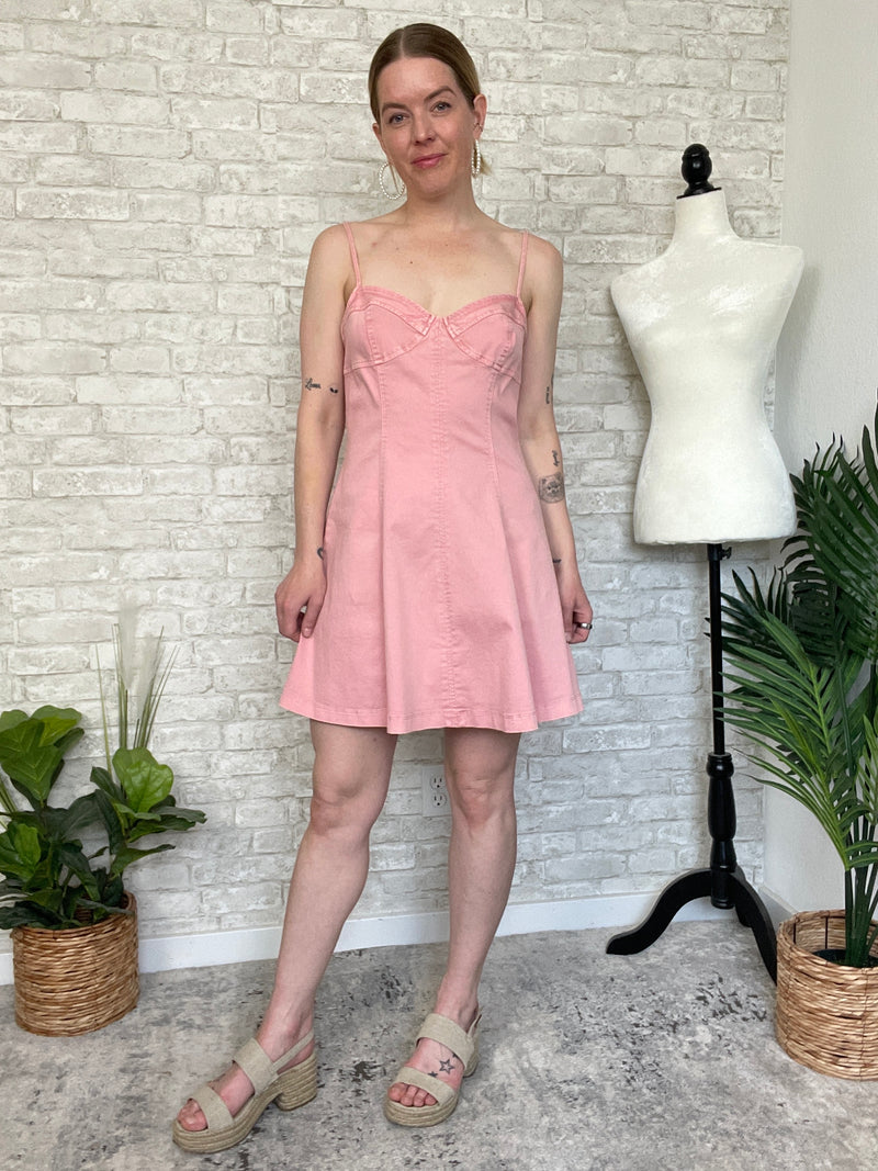 Solero Pink Denim Dress