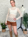 Ophelia Lace Fitted Top Cream