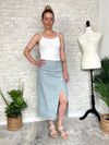 Rhonda Denim Stripe Skirt