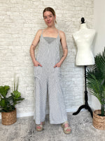 Holly Striped Overall Jumpsuit