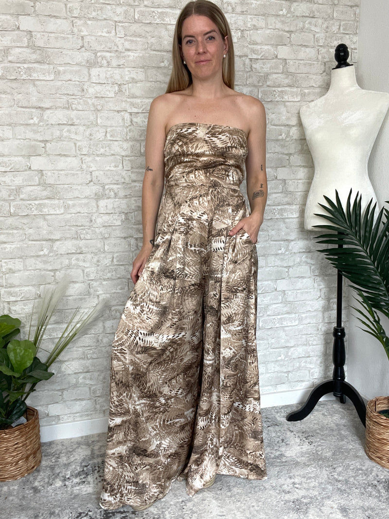 Penny Satin Wide Leg Jumpsuit