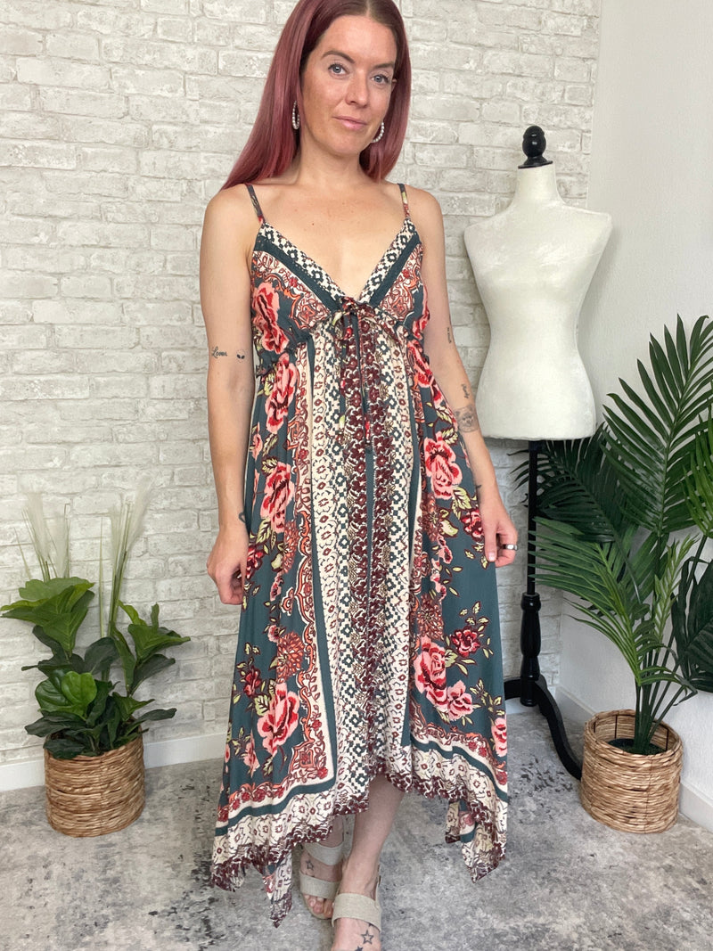 Penny Teal Hanky Dress