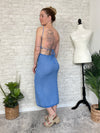 Conch Blue Seaside Knit Dress/CoverUp
