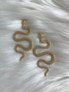XL Gold Snake Studs