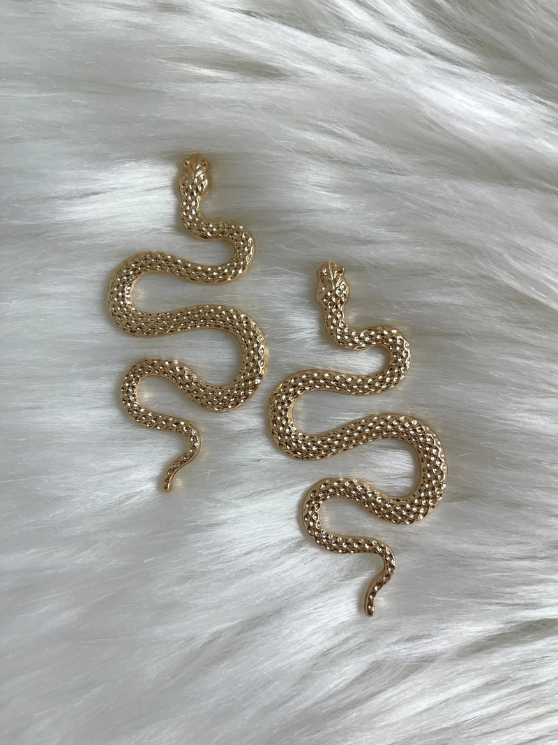 XL Gold Snake Studs