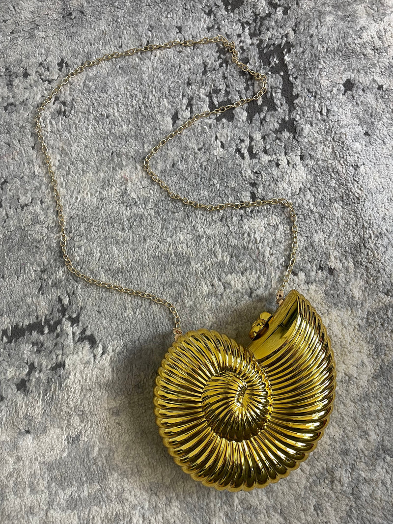 By The Sea Hard Shell Bag Gold