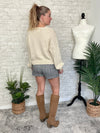 Rooster Doodle Colorful Knit Pullover