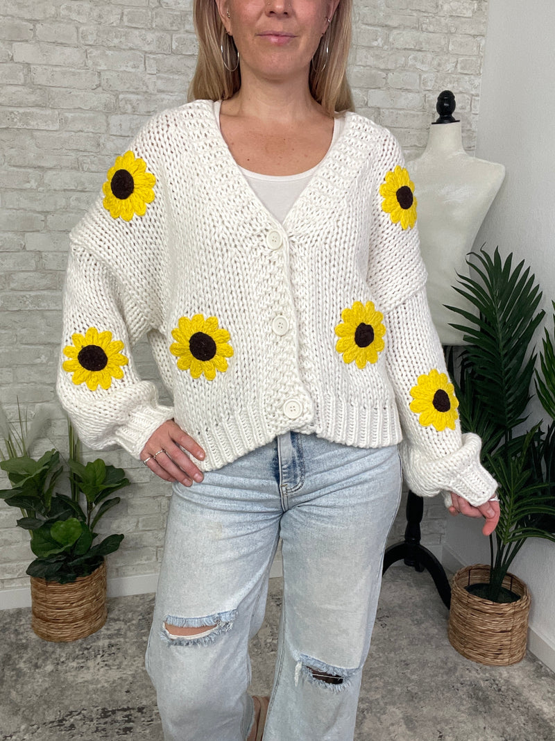 Sunflowers + Sunshine Cardigan