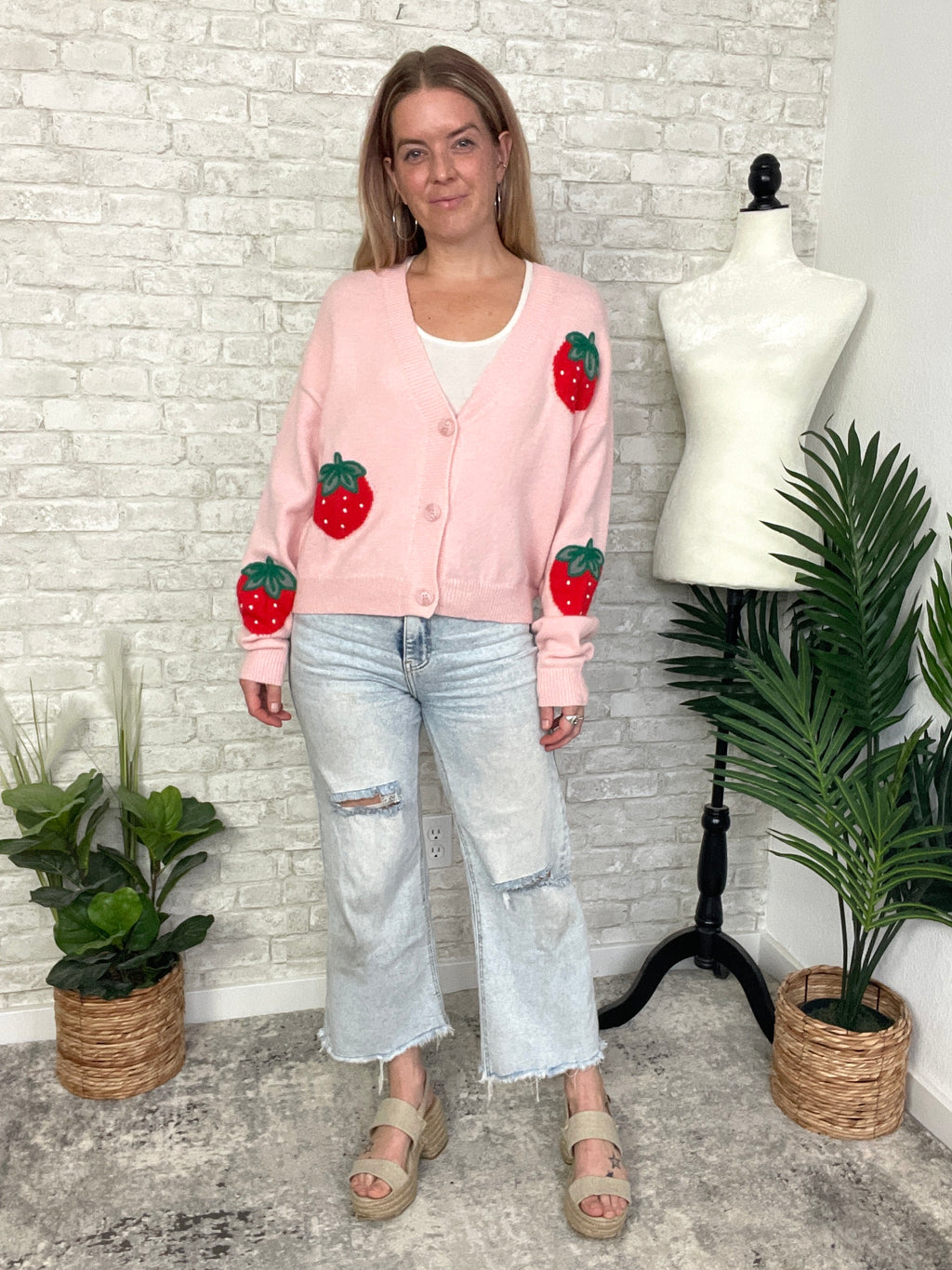 Berry Cardigan Pink